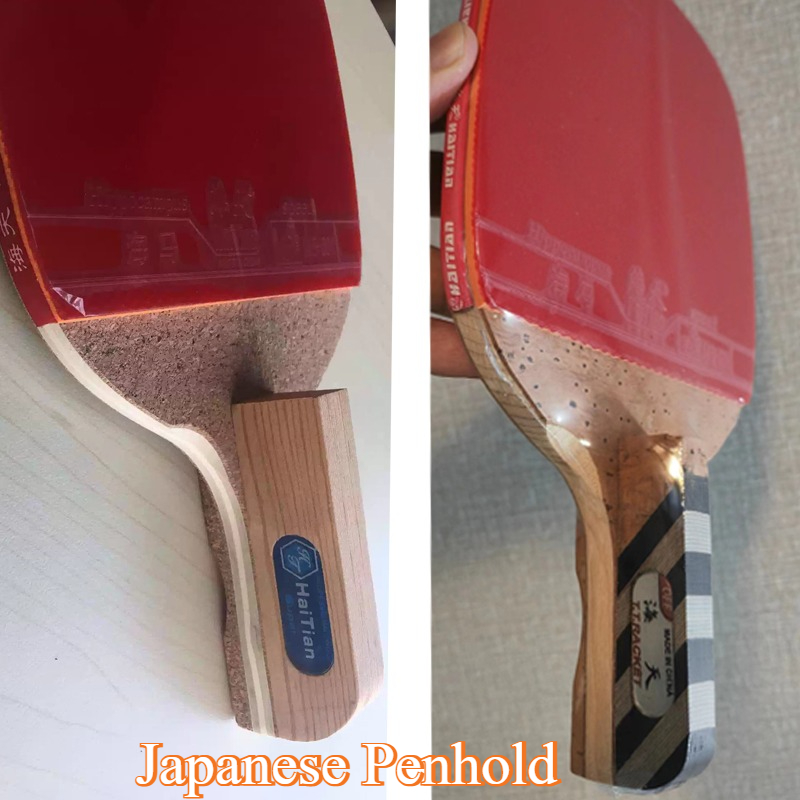 Table Tennis In Japanese - Настольный теннисный ракетка Haitian Japanese Penhold,
