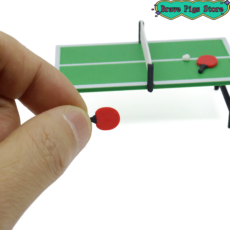 1:12 миниатюрная ракетка для н – обзор и цена Table Tennis Racket